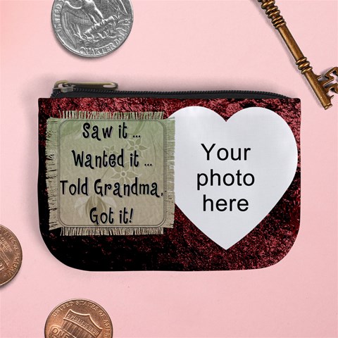 Grandmas Mini Coin Purse By Lil Front
