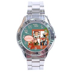 merrry christmas - Stainless Steel Analogue Watch