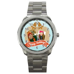 merry christmas - Sport Metal Watch