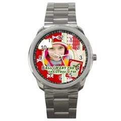 merry christmas - Sport Metal Watch