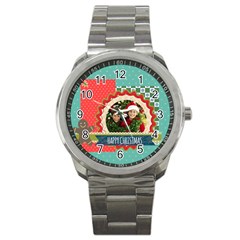 merry christmas - Sport Metal Watch