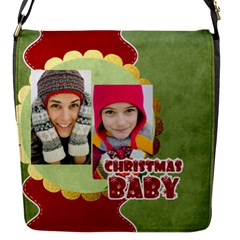 mery christmas - Flap Closure Messenger Bag (S)