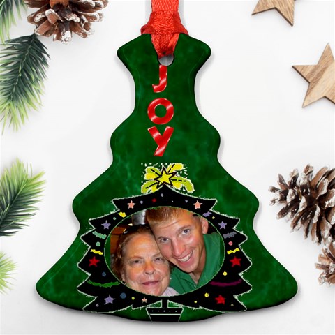 Tree Ornament, Two Sides By Joy Johns Back
