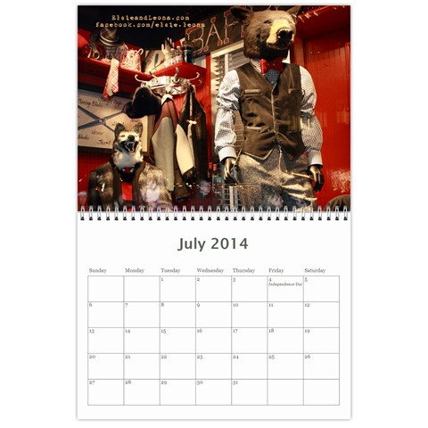Elsieandleona Com Calendar By Kim Stokes Jul 2014