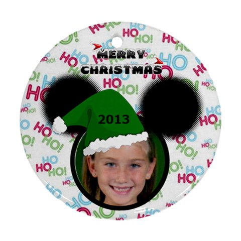 Minnie  Ornament, 2 Sides By Joy Johns Front