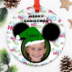 Minnie  Ornament, 2 sides - Round Ornament (Two Sides)