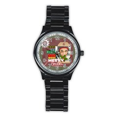 merry christmas - Stainless Steel Round Watch