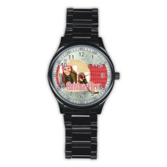 merry christmas - Stainless Steel Round Watch