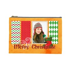 merry christmas - Cosmetic Bag (Large)
