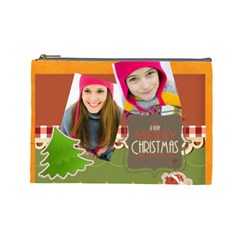 merry christmas - Cosmetic Bag (Large)