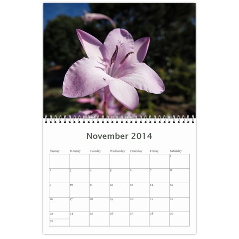 2014 Flower Calendar  By Mim Nov 2014