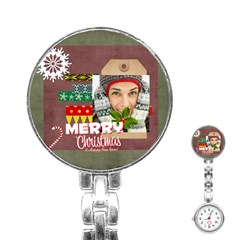 merry christmas - Stainless Steel Nurses Watch