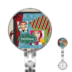 merry christmas - Stainless Steel Nurses Watch