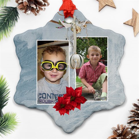 Christmas Ornament Snowflake By Elena Petrova Back