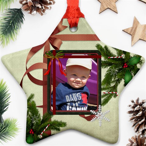Christmas Date Star Ornament (2 Sides) By Lil Back