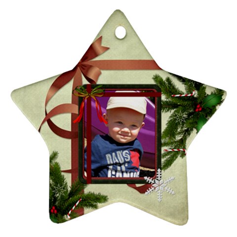 Christmas Date Star Ornament (2 Sides) By Lil Back