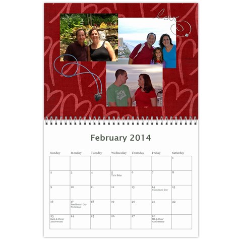 Calendar 2014 By Kathleen Feb 2014