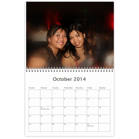 2014 Calendar By Marie Oct 2014