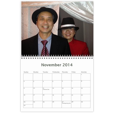 2014 Calendar By Marie Nov 2014