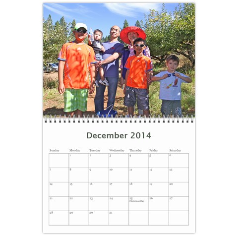 2014 Calendar By Marie Dec 2014