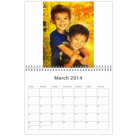 2014 Calendar By Marie Mar 2014