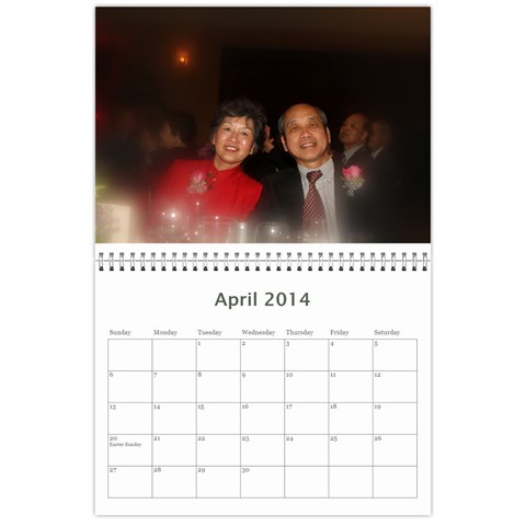 2014 Calendar By Marie Apr 2014