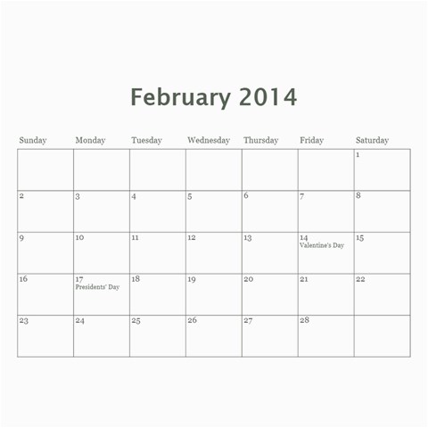 2014 Calendar By Marie Apr 2014