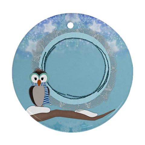 Owl Boy Ornament By Zornitza Front