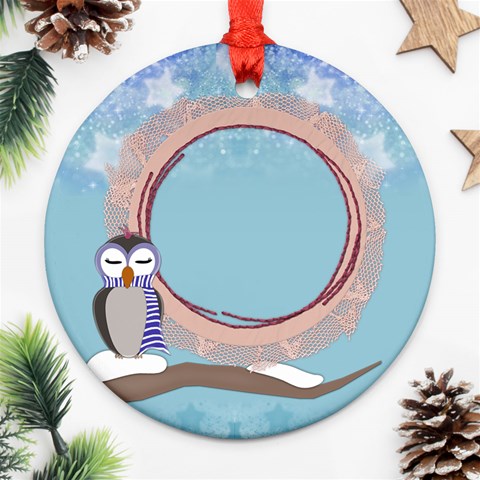 Owl Girl Ornament By Zornitza Front