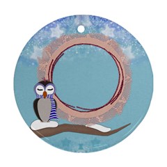 Owl girl ornament - Ornament (Round)