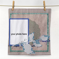 Blue And Brown Face Towel