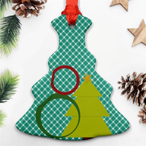 Christmas Tree 2 Side Ornaments By Zornitza Front