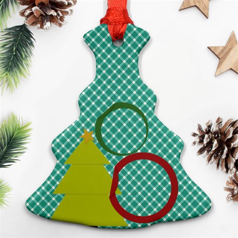 Christmas Tree 2 Side Ornaments By Zornitza Back