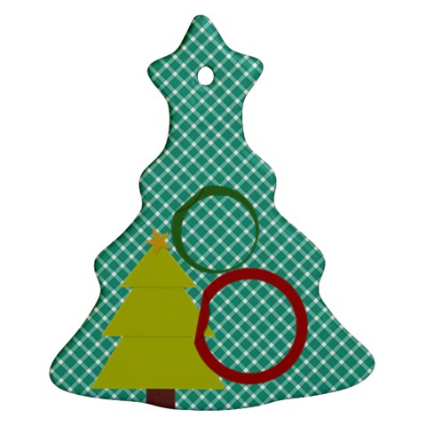 Christmas Tree 2 Side Ornaments By Zornitza Back