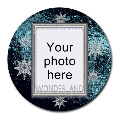 Winter Wonderland Round Mousepad By Lil Front