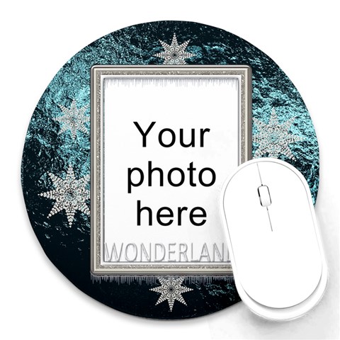 Winter Wonderland Round Mousepad By Lil Front