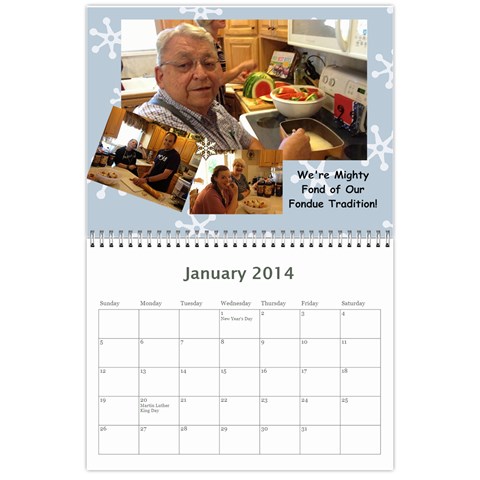 Depierro Reunion Calendar 2014 By Debbie Jan 2014