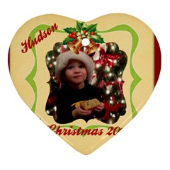 hudson 2013 - Heart Ornament (Two Sides)