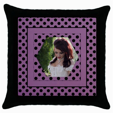 Purple And Spottythrow Pillow Casse By Deborah Front