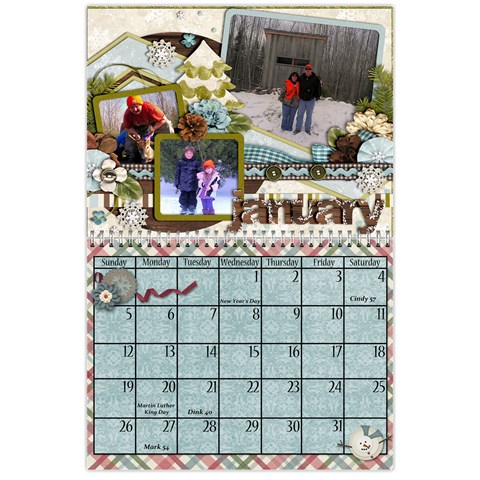 2014 Family Calendar By Sweetheaven Jan 2014