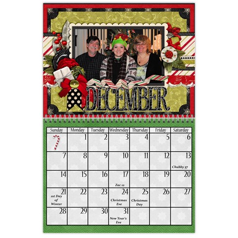 2014 Family Calendar By Sweetheaven Dec 2014