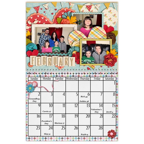2014 Family Calendar By Sweetheaven Feb 2014