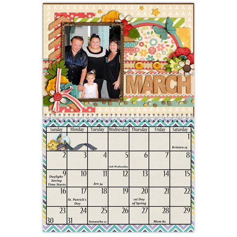 2014 Family Calendar By Sweetheaven Mar 2014