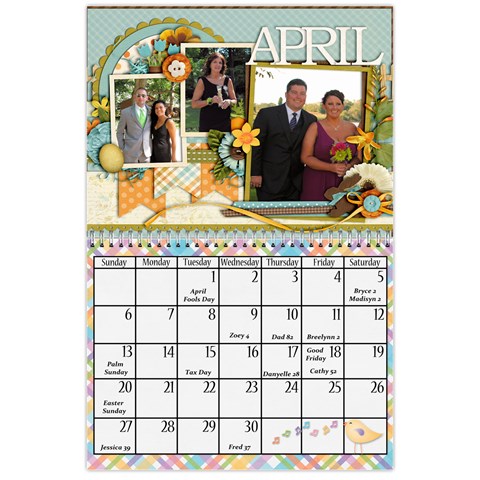 2014 Family Calendar By Sweetheaven Apr 2014