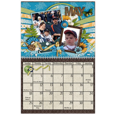 2014 Family Calendar By Sweetheaven May 2014