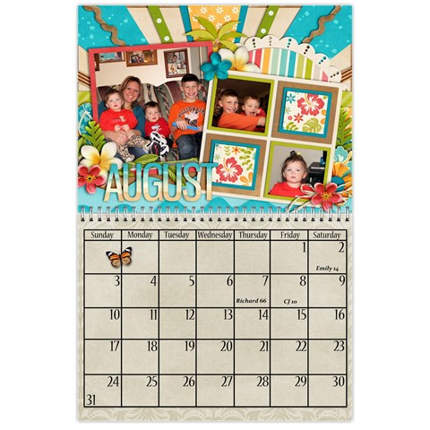 2014 Family Calendar By Sweetheaven Aug 2014