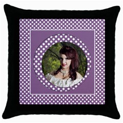 My Lilac Throw Pillow Casse - Throw Pillow Case (Black)