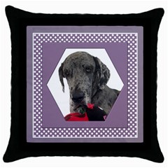 All Framed in Lilac Throw Pillow Casse - Throw Pillow Case (Black)