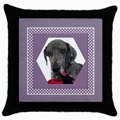 All Framed in Lilac Throw Pillow Casse - Throw Pillow Case (Black)