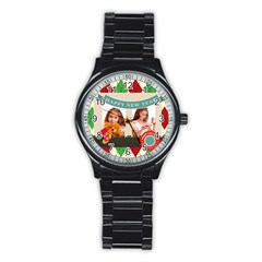 xmas - Stainless Steel Round Watch